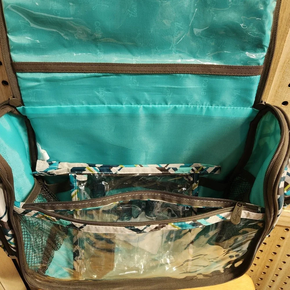 Thirty One 31 Bag Travel Shower Caddy Bag With Bottles Side Pockets Hang Storage - Picture 3 of 10